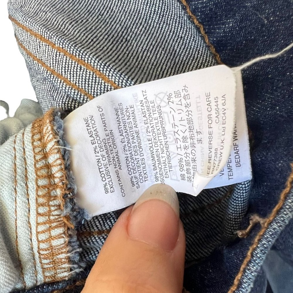 Madewell Slim Boyfriend Dark Wash Mid Rise Ankle Jeans 25 - Picture 10 of 10